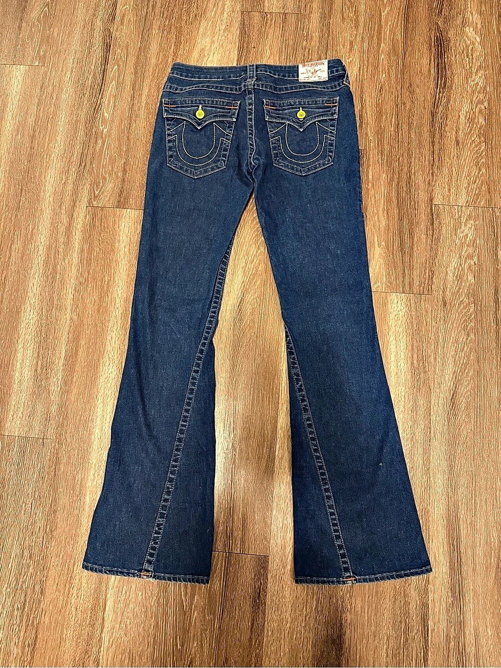 True Religion Flare Jeans in Blue Waist 30